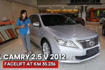 Omega Mobil JUAL / REVIEW TOYOTA CAMRY V 2.5 FACELIFT AT (KM 35.236) 2012 