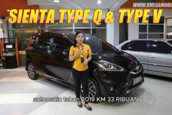 Omega Mobil T . SIENTA 1.5 Q FACELIFT AT (KM 33RB) 2019 dan T. SIENTA 1.5 V FACELIFT AT KM 31RB 